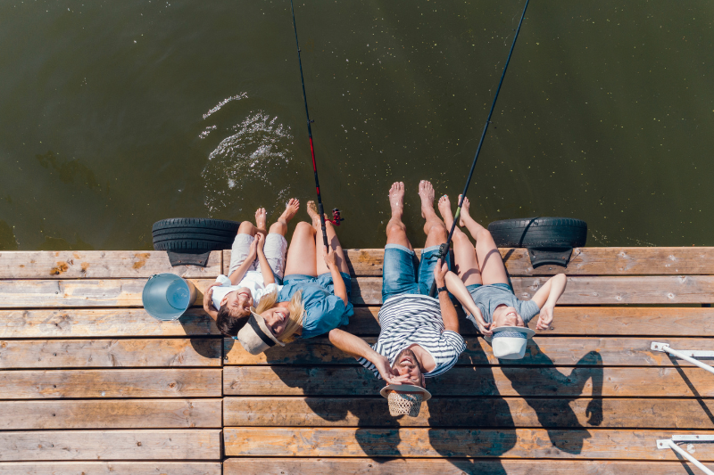 fishing with kids in Lido Beach